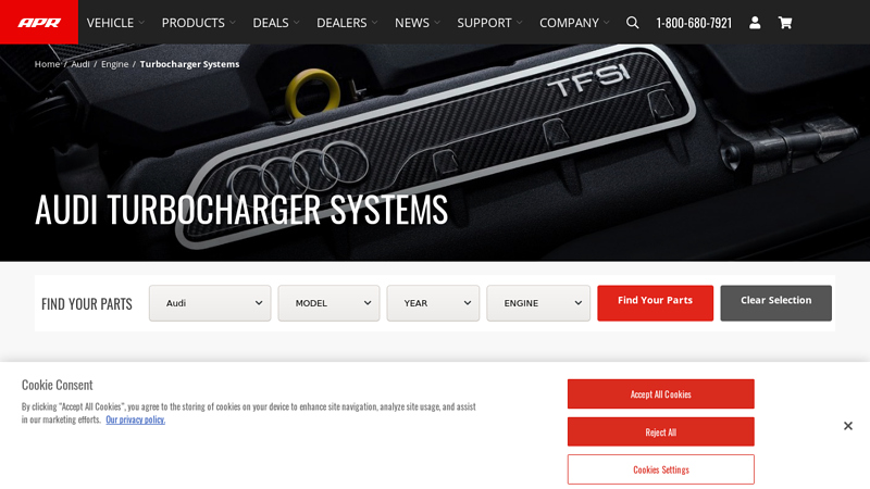 Audi Turbocharger Systems Parts