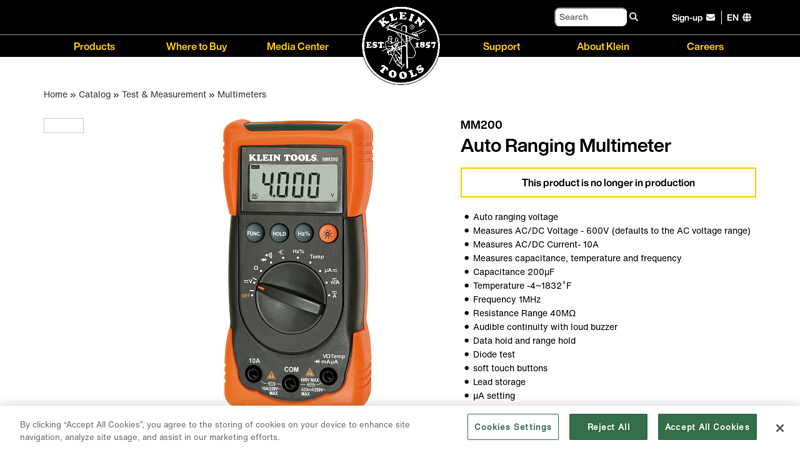 Auto Ranging Multimeter