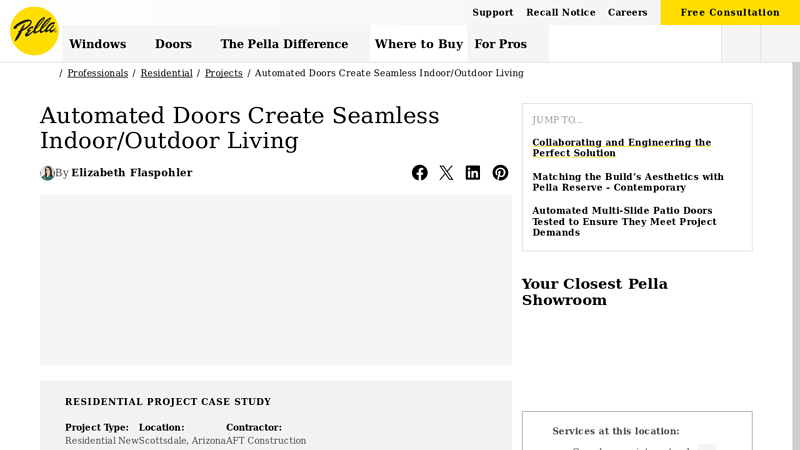 Automated Doors Create Seamless Indoor/Outdoor Living