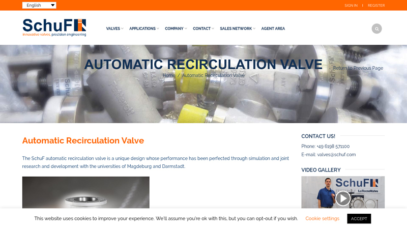 Automatic Recirculation Valve