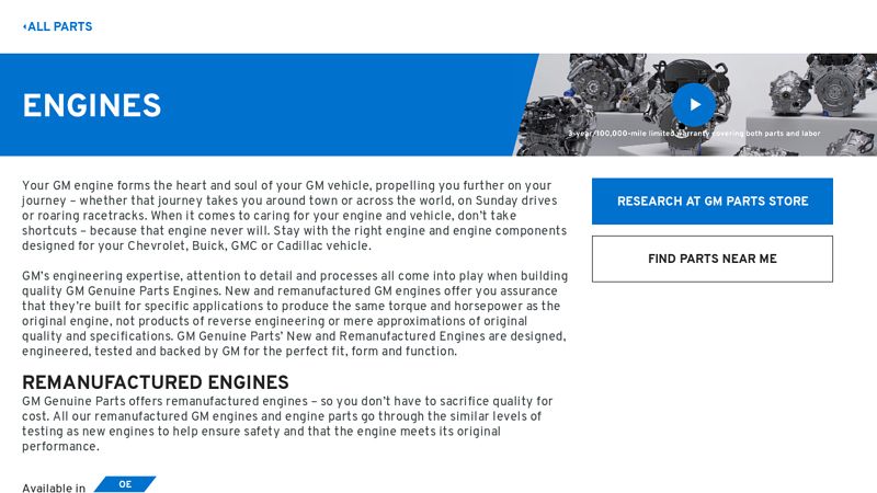 Automotive Engines and Related Parts