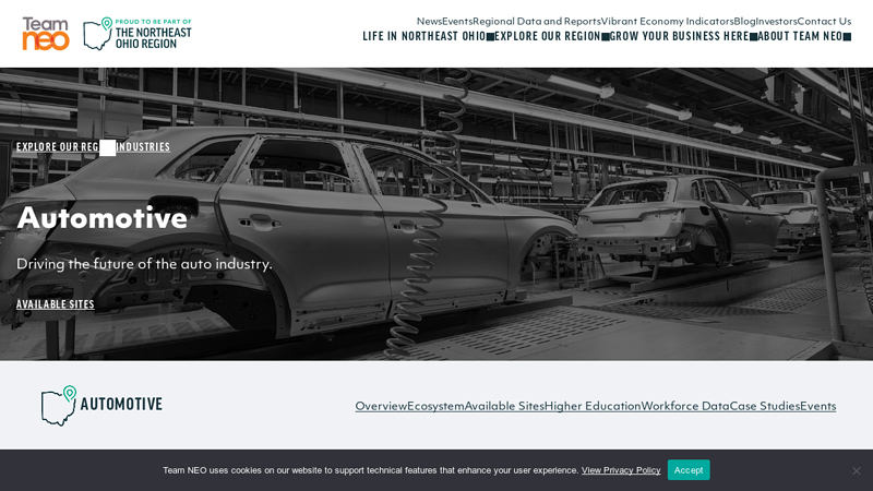 Automotive & EV in the Northeast Ohio Region