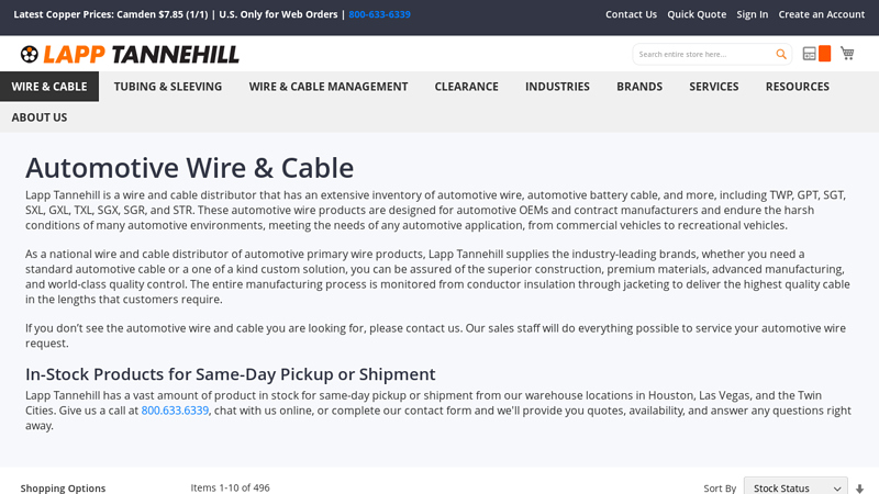 Automotive Wire & Cable