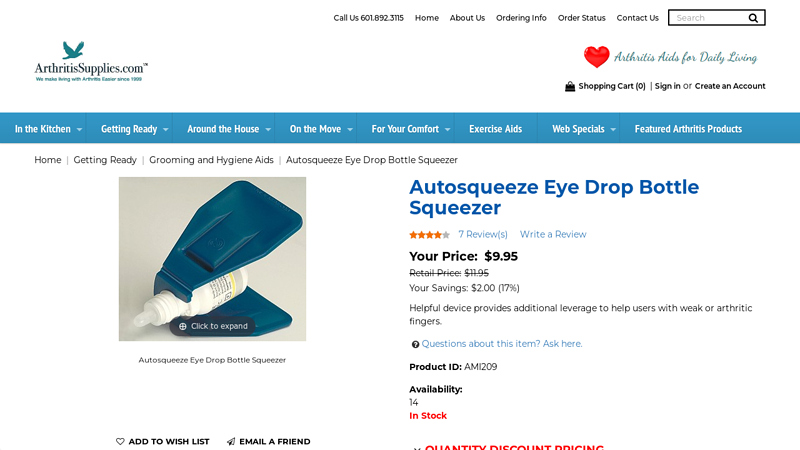 Autosqueeze Eye Drop Bottle Squeezer