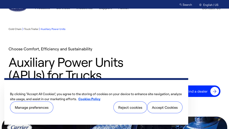 Auxiliary Power Units (APUs) for Trucks