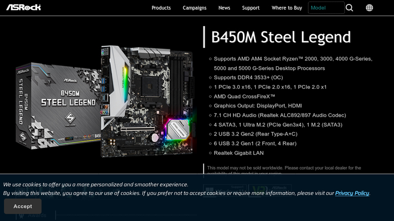 B450M Steel Legend