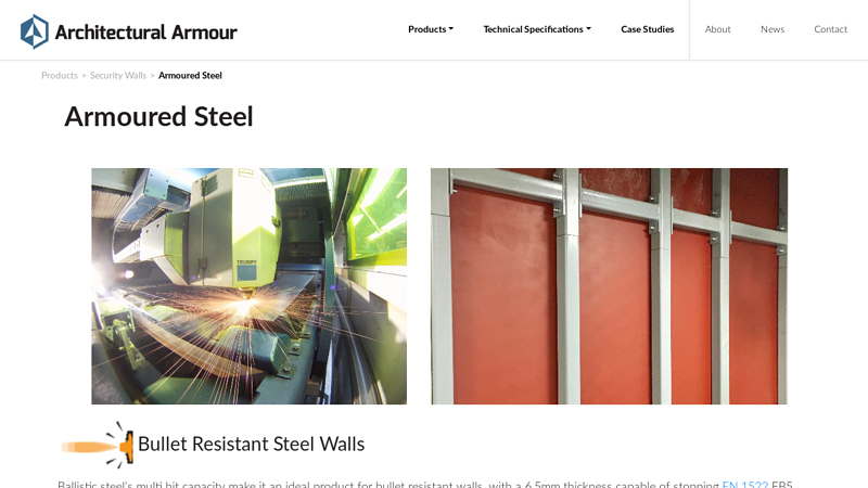 Ballistic & Armoured Steel FB4+, FB5, FB6 and FB7