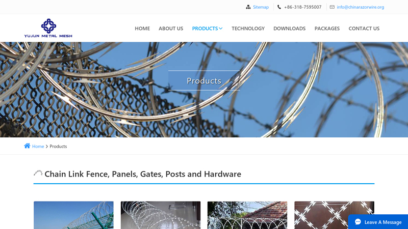 Barbed Razor Wire Fence and Chain Link Fence Catalog List