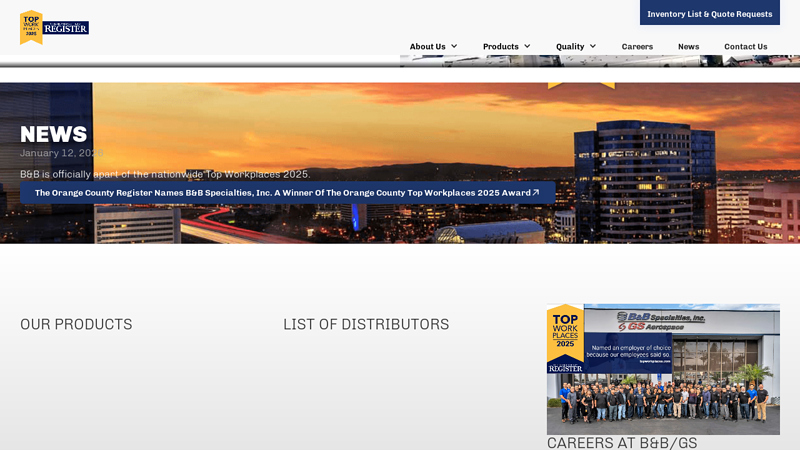 B&B Specialties, Inc.