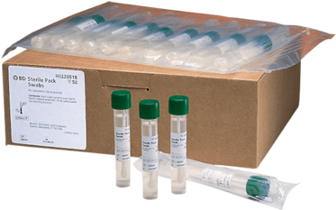 BD sterile pack swabs