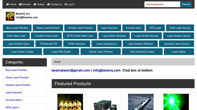 BeamQ Laser, DFB Laser, Solid State Laser, Gaussian Laser and ...