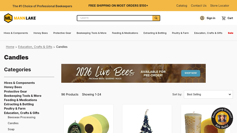 Beeswax Candle Making Supplies & Molds