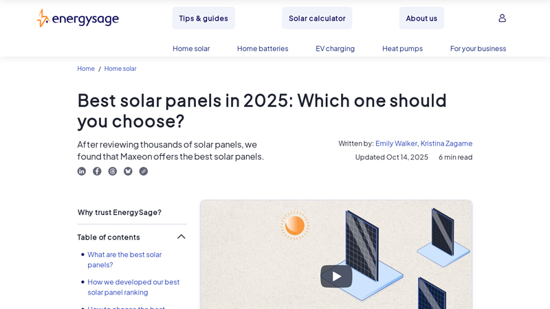 Best Solar Panels: Which One Should You Choose?