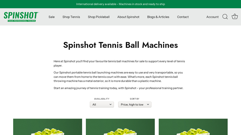Best Tennis Ball Machines for Sale