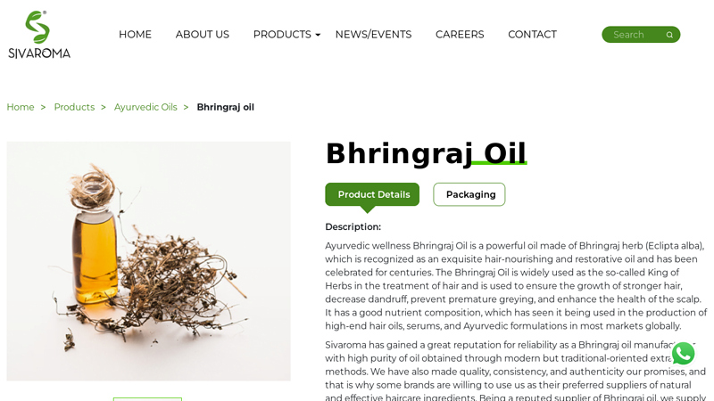 Bhringraj oil Manufacturer & Supplier in India