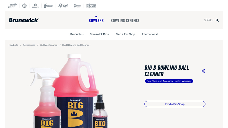 Big B Bowling Ball Cleaner