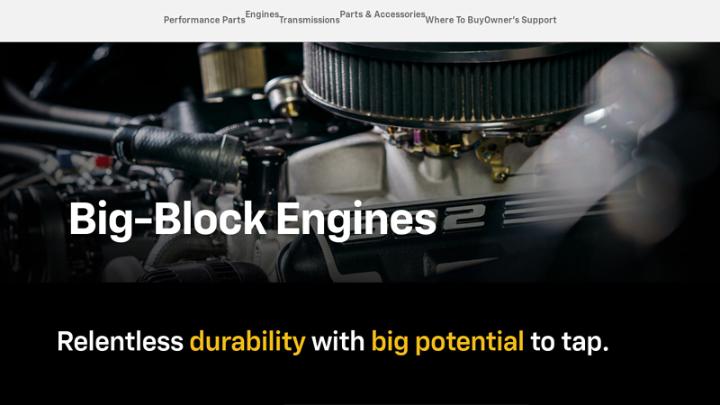 Big-Block Crate Engines