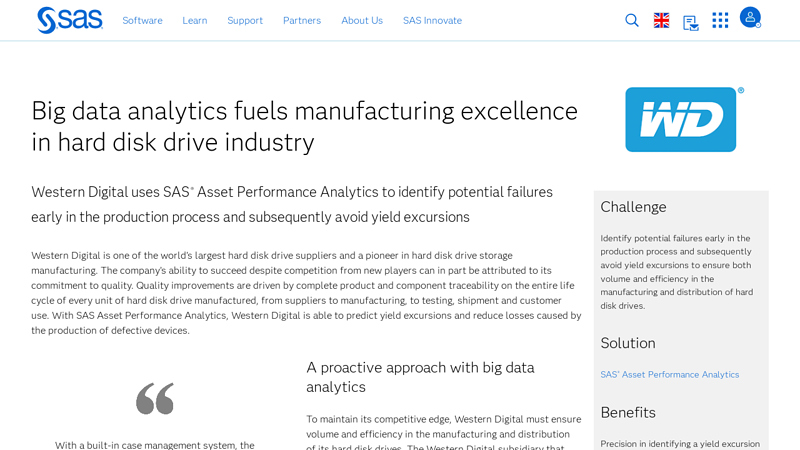 Big data analytics fuels manufacturing excellence in hard disk drive ...