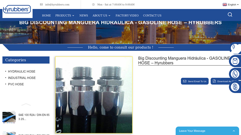 Big discounting Manguera Hidráulica