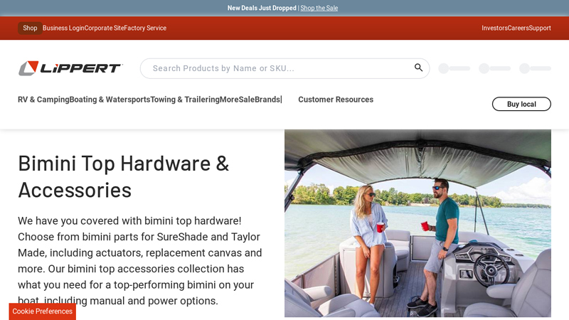 Bimini Top Hardware and Accessories