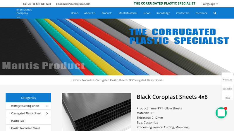 Black Coroplast Sheets 4x8