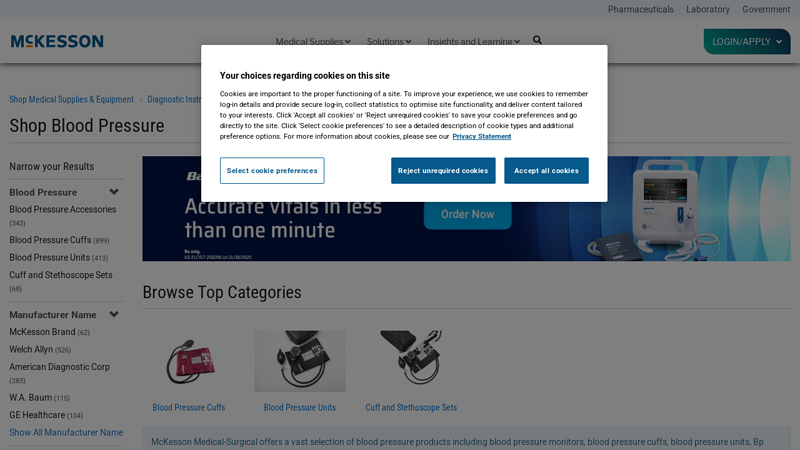 Blood Pressure Monitors & Sets