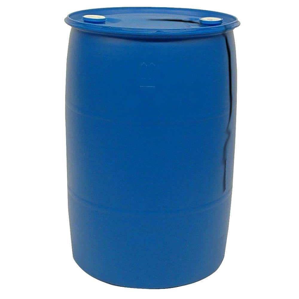 Blue 55 Gal Plastic Drum Barrel