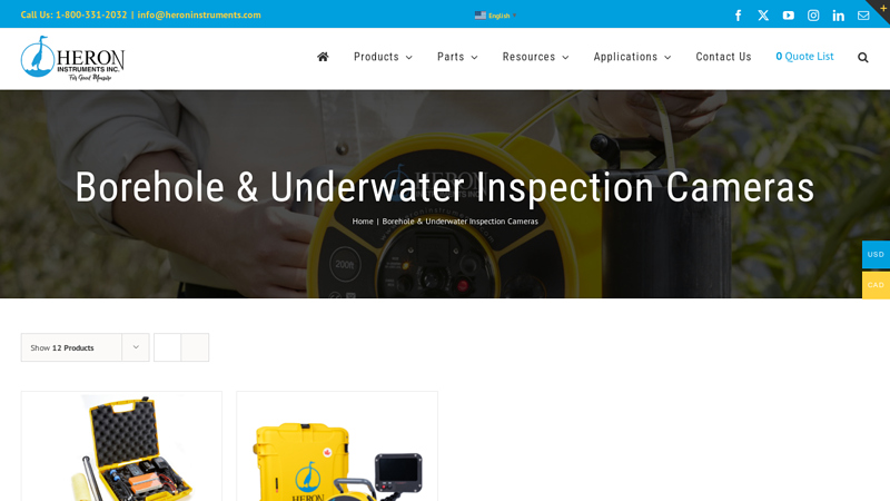 Borehole & Underwater Inspection Cameras