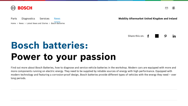 Bosch Batteries: Power to your passion
