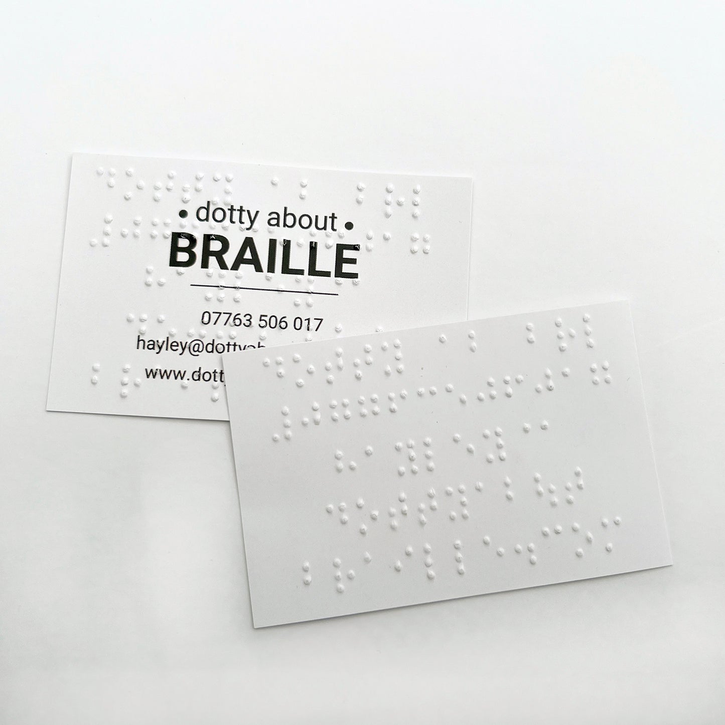 Braille Business Cards