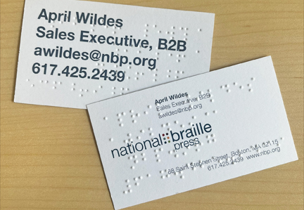 Braille Business Cards industry insight