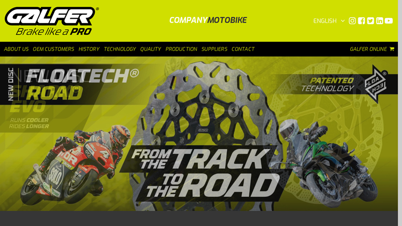 Brake Components for Motorcycles and Bicycles