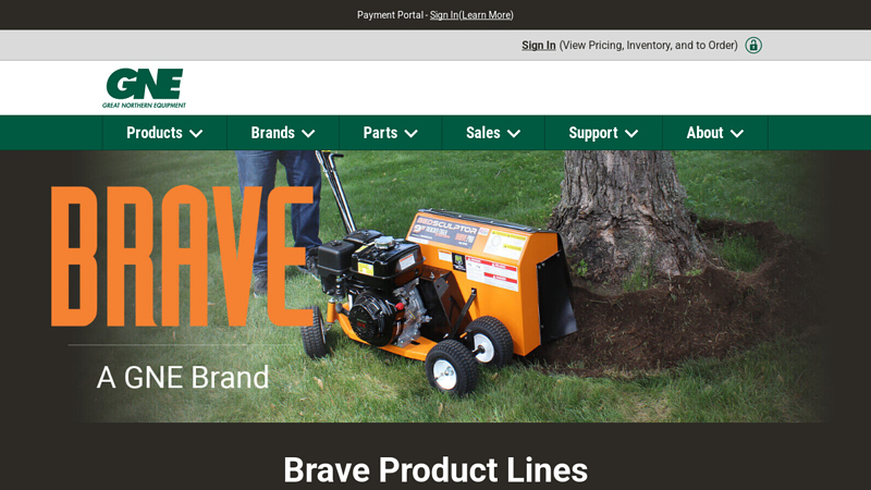 Brave Product Lines @ Great Northern Equipment