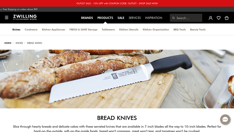 Bread Knives & Serrated Knives