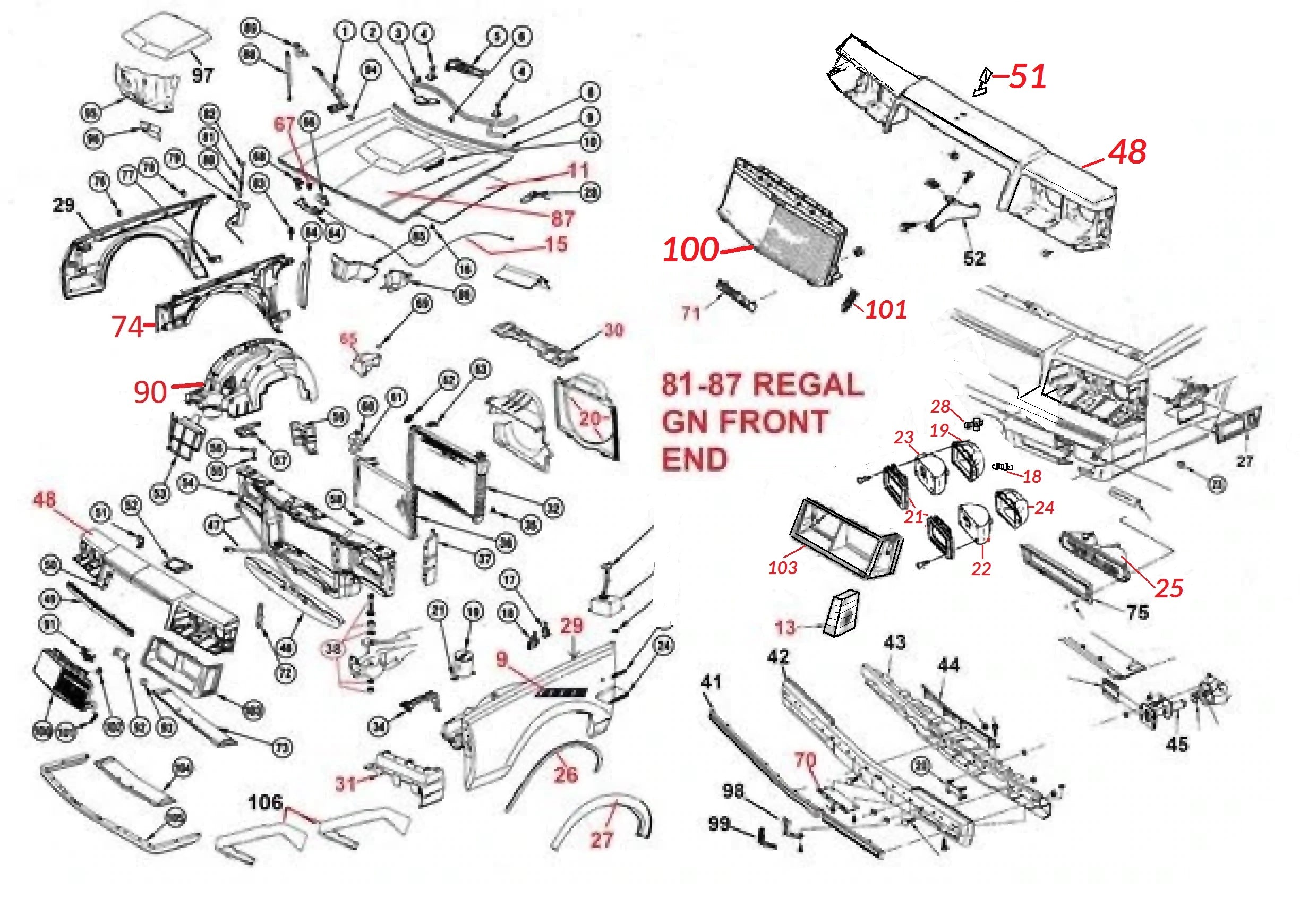 Buick Regal Grand National Accessories & Parts