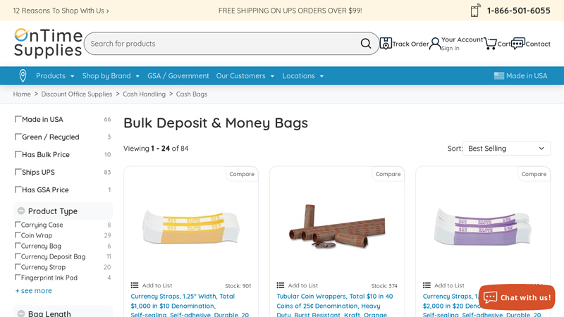 Bulk Deposit & Money Bags
