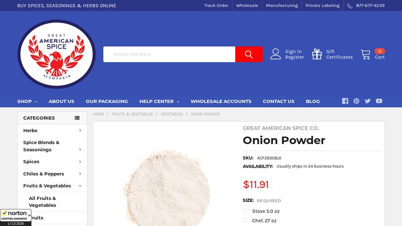 Bulk Onion Powder