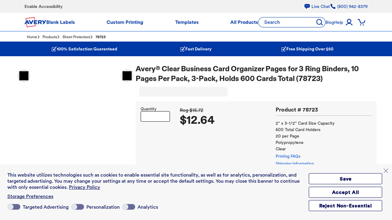 Business Card Organizer Pages, 3