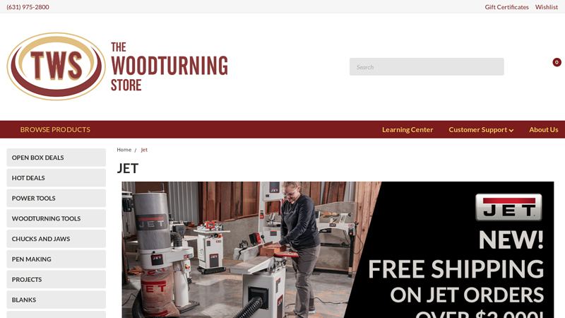 Buy JET Woodworking Machines and Accessories Online