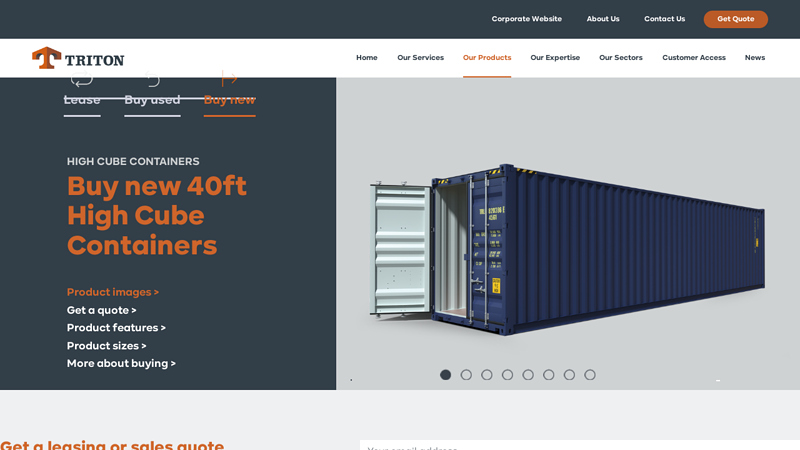 Buy new 40ft High Cube Containers