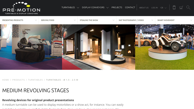 Buy or rent a turning motor or turntable