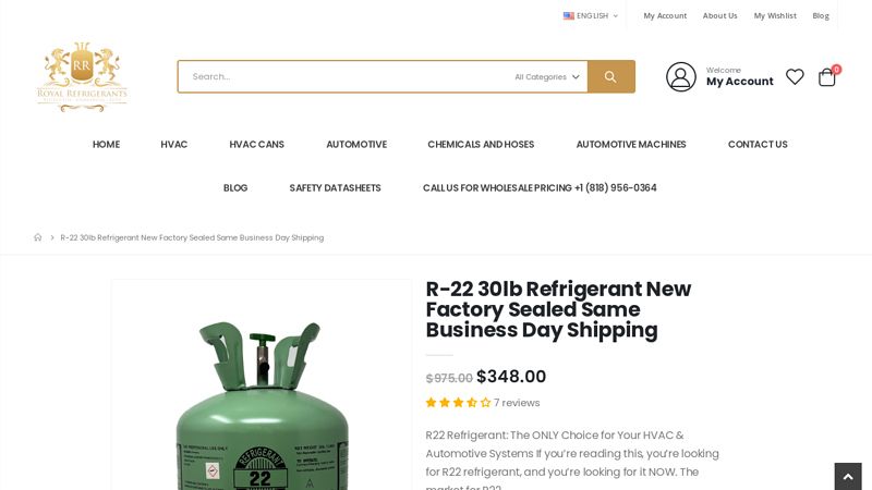 Buy R22 Refrigerant with Free Shipping