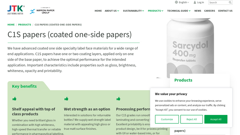 C1S papers (coated one