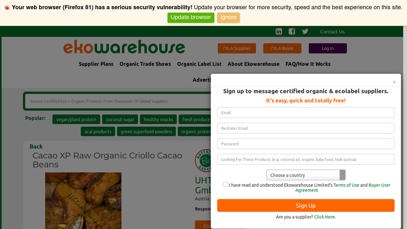 Cacao XP Raw Organic Criollo Cacao Beans