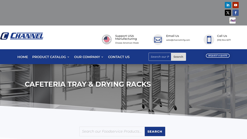Cafeteria Tray & Drying Racks