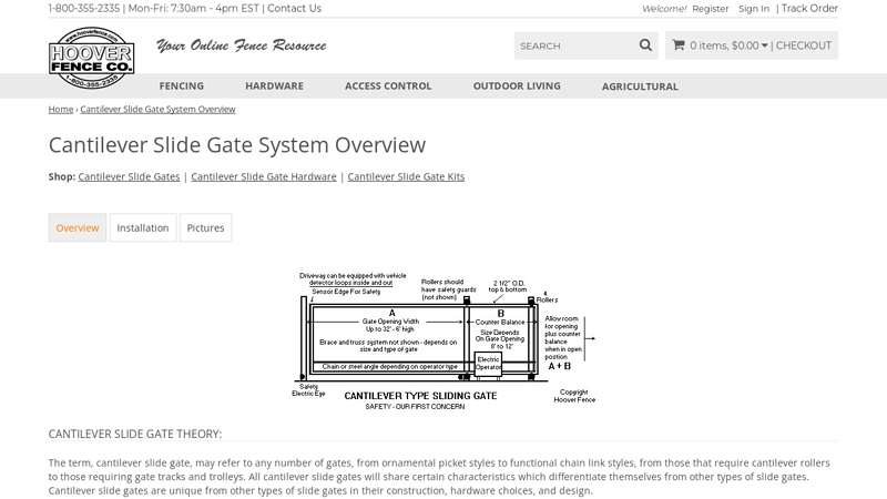 Cantilever Slide Gate System Overview