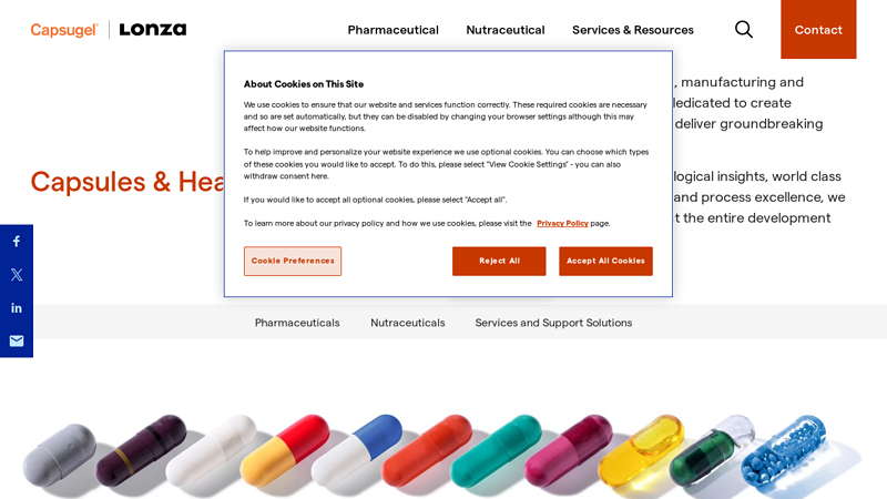 Capsules & Health Ingredients