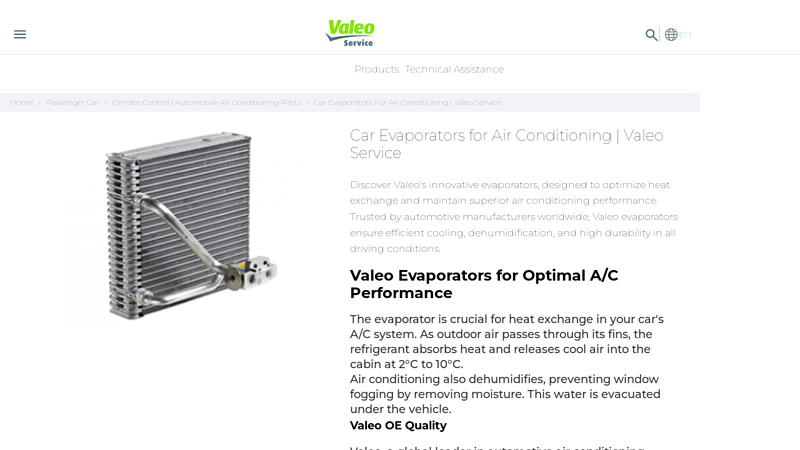 Car Evaporators for Air Conditioning