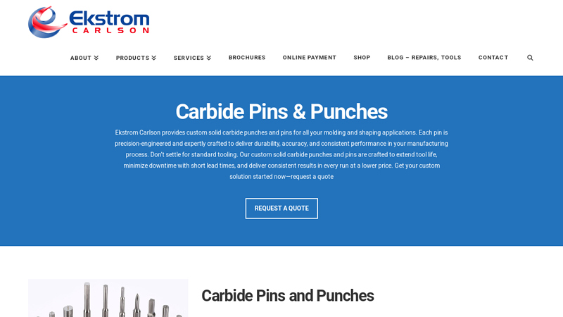 Carbide Pins & Punches
