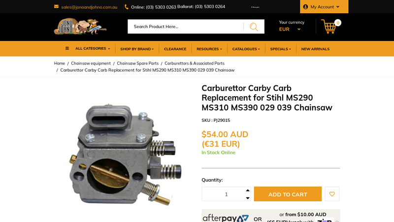 Carburettor Carby Carb Replacement for Stihl MS290 MS310 ...